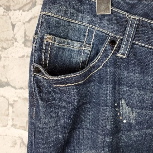 Seven7 Luxe Jeans Sully  Blue 14 Stretch Bootcut NWT - Picture 7 of 15